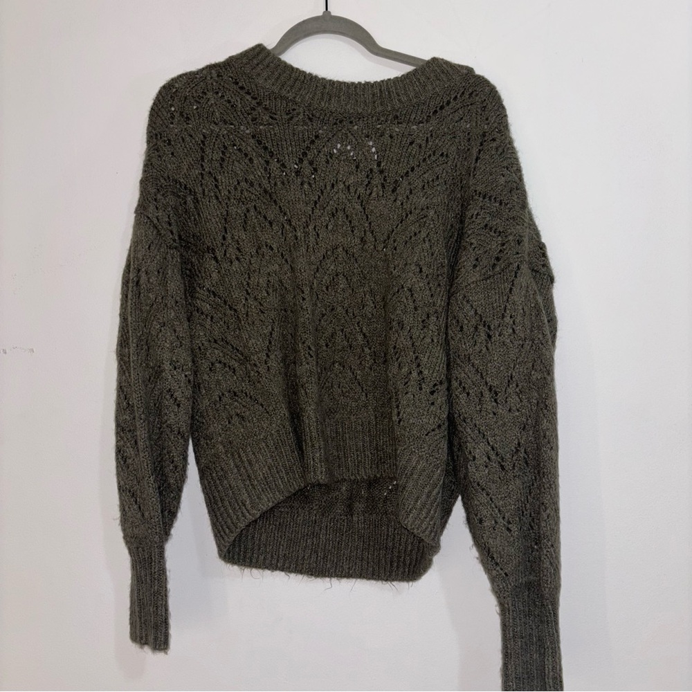 Olive Green Knit Sweater